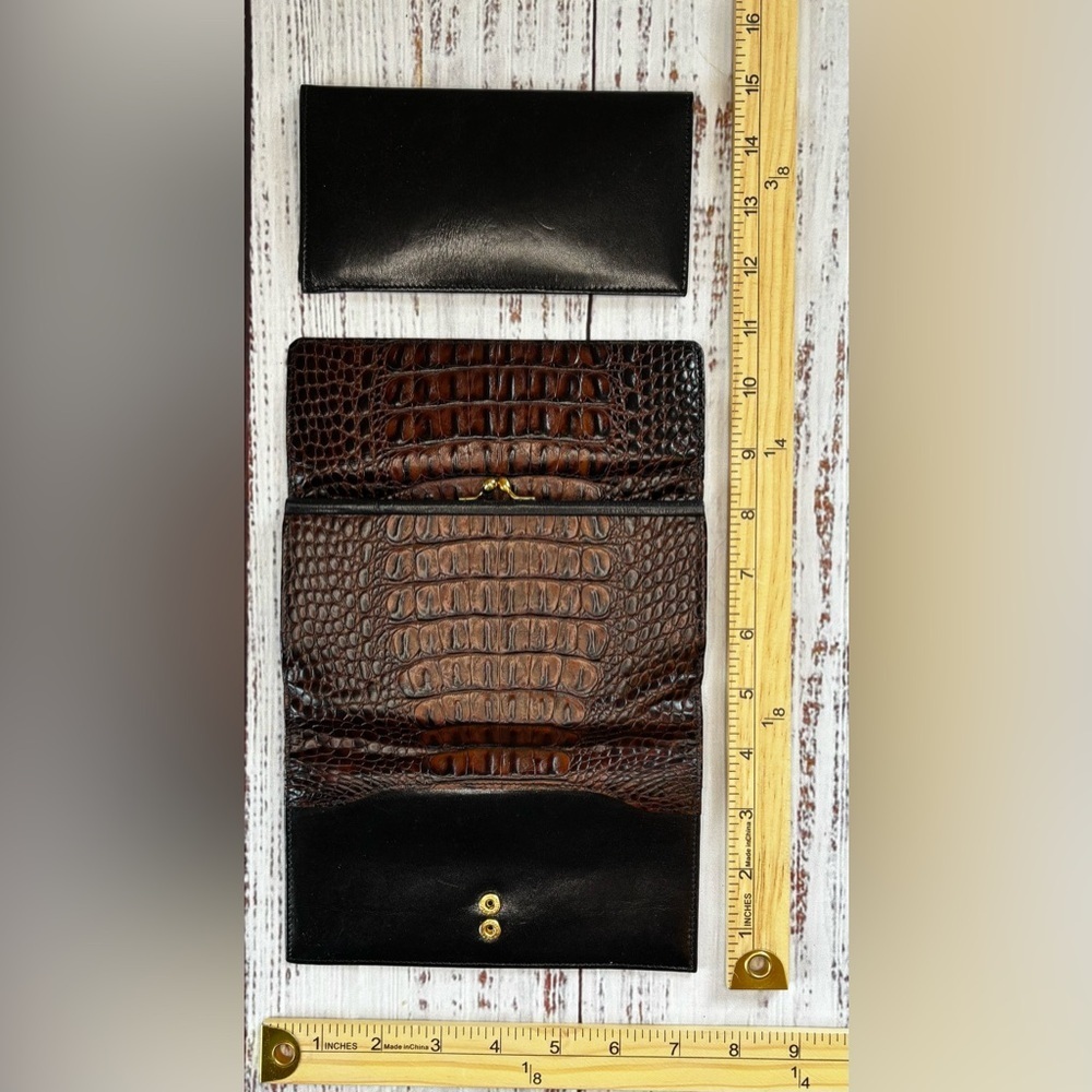 Brahmin Tuscan Collection Croc Embossed Wallet - Picture 5 of 9